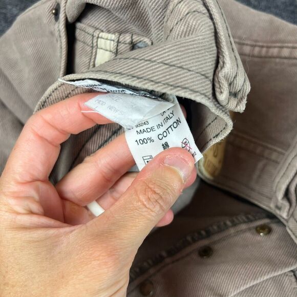 Diesel Saddle Baggy Straight Brown Jeans Button Fly Mens 36 (34X31) Italy Cotton - Picture 6 of 16